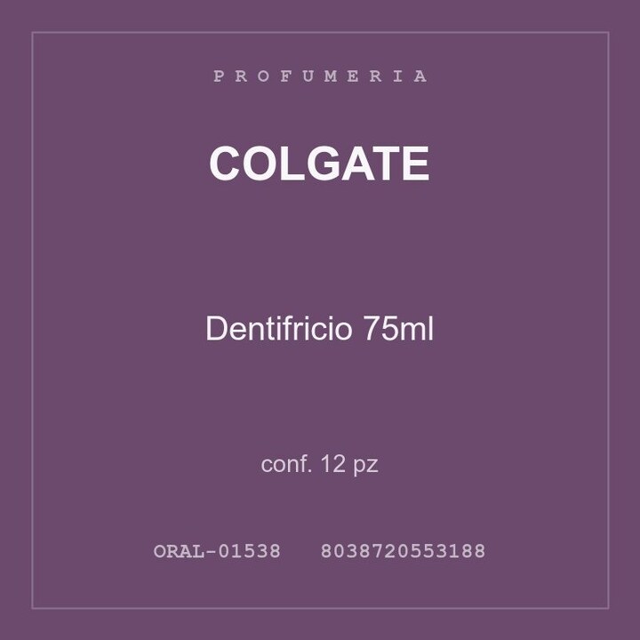 Colgate Dentifricio 75ml — conf. 6 pz