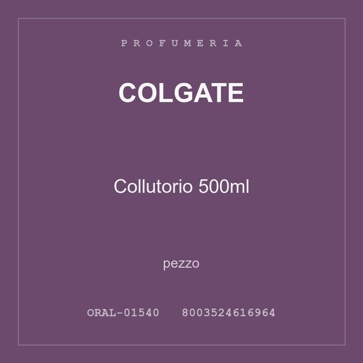 Colgate Collutorio 500ml — conf. 3 pz