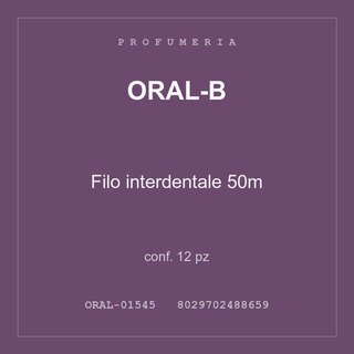Oral-B Filo interdentale 50m — conf. 50 pz