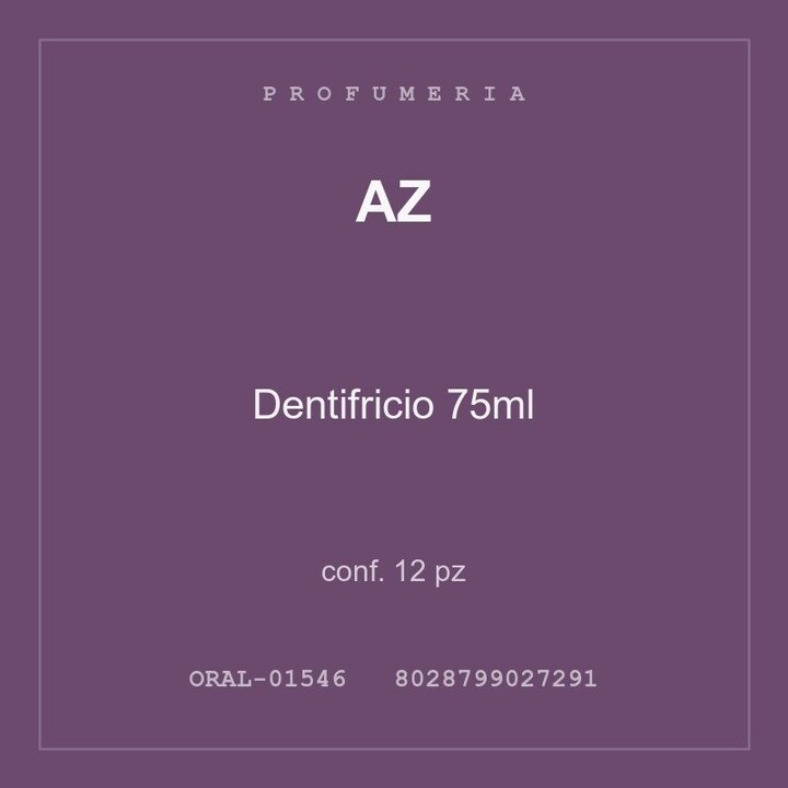 AZ Dentifricio 75ml — conf. 25 pz