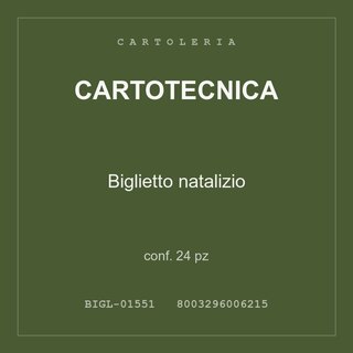 Cartotecnica Biglietto natalizio — conf. 24 pz