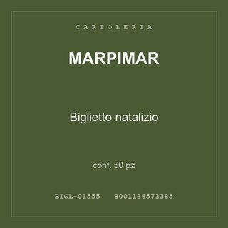 Marpimar Biglietto natalizio — conf. 50 pz