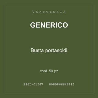 Generico Busta portasoldi — conf. 50 pz