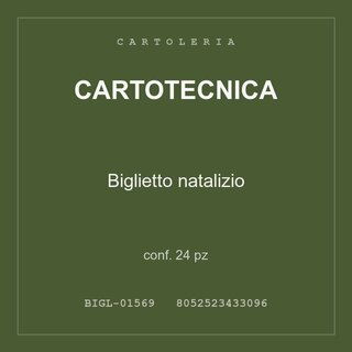 Cartotecnica Biglietto natalizio — conf. 12 pz