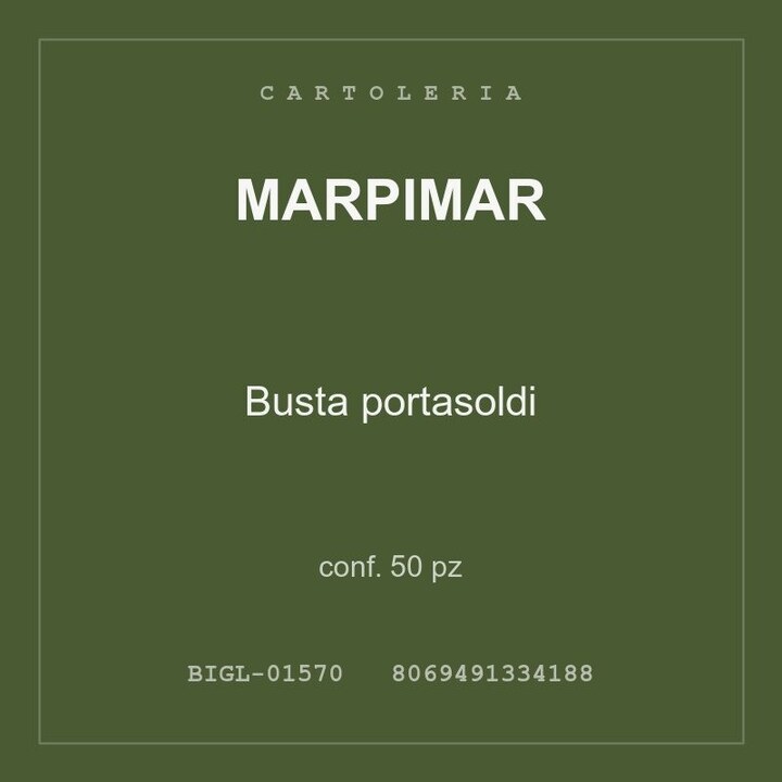 Marpimar Busta portasoldi — conf. 25 pz
