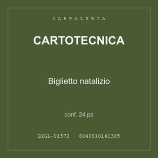 Cartotecnica Biglietto natalizio — conf. 50 pz