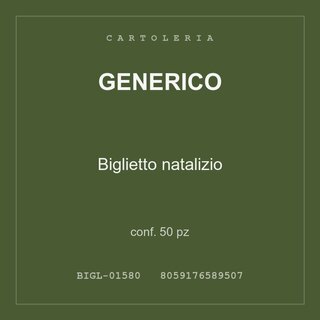 Generico Biglietto natalizio — conf. 100 pz