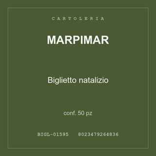Marpimar Biglietto natalizio — conf. 25 pz