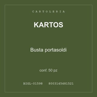 Kartos Busta portasoldi — conf. 25 pz