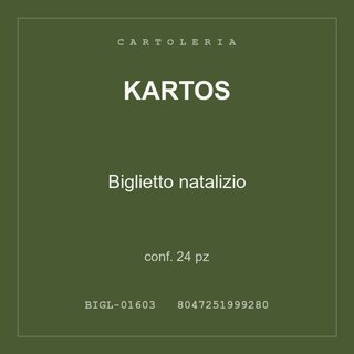 Kartos Biglietto natalizio — conf. 12 pz