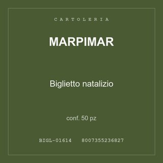 Marpimar Biglietto natalizio — conf. 100 pz