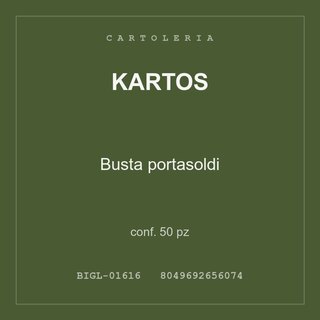 Kartos Busta portasoldi — conf. 100 pz