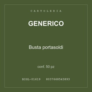 Generico Busta portasoldi — conf. 25 pz
