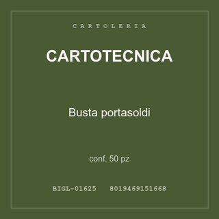 Cartotecnica Busta portasoldi — conf. 25 pz