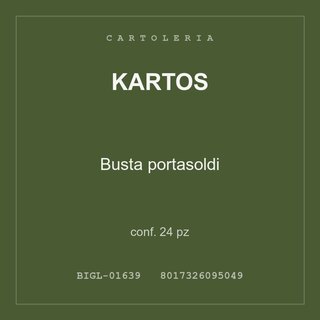 Kartos Busta portasoldi — conf. 12 pz