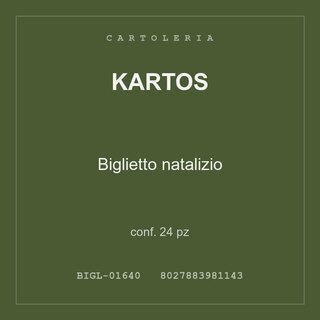 Kartos Biglietto natalizio — conf. 6 pz