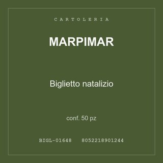 Marpimar Biglietto natalizio — conf. 150 pz
