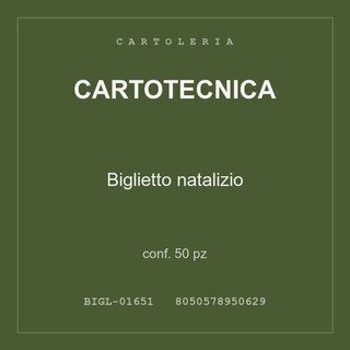Cartotecnica Biglietto natalizio — conf. 100 pz