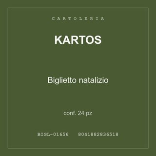 Kartos Biglietto natalizio — conf. 95 pz