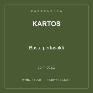 Kartos Busta portasoldi — conf. 150 pz