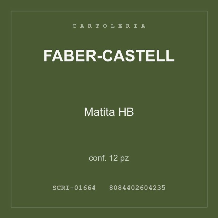 Faber-Castell Matita HB — conf. 12 pz