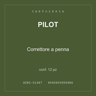 Pilot Correttore a penna — conf. 12 pz