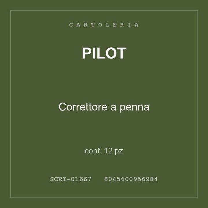 Pilot Correttore a penna — conf. 12 pz