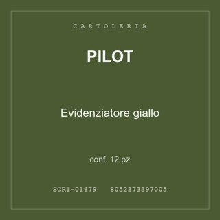 Pilot Evidenziatore giallo — conf. 12 pz