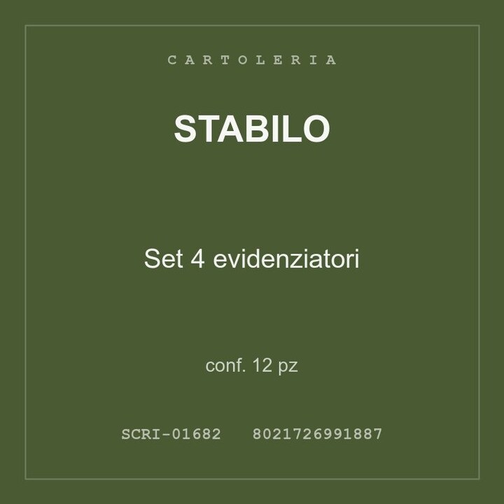 Stabilo Set 4 evidenziatori — conf. 6 pz
