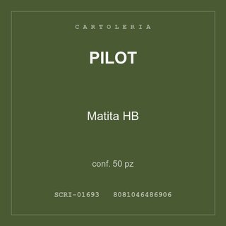 Pilot Matita HB — conf. 50 pz