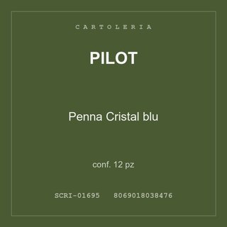 Pilot Penna Cristal blu — conf. 12 pz