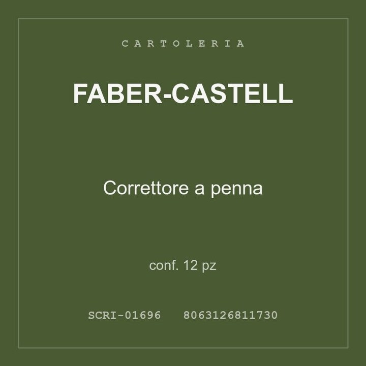 Faber-Castell Correttore a penna — conf. 12 pz