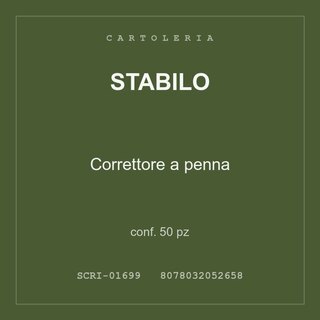 Stabilo Correttore a penna — conf. 50 pz
