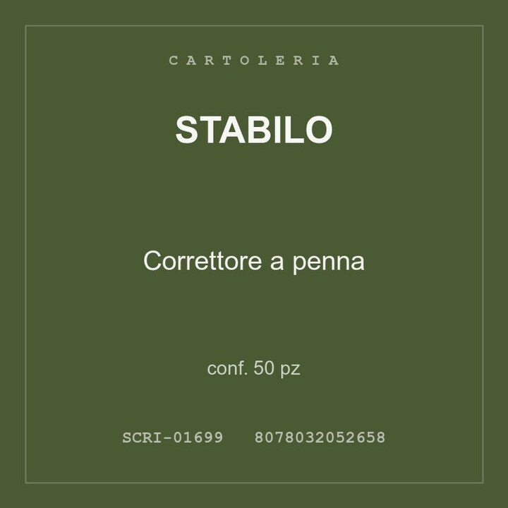 Stabilo Correttore a penna — conf. 50 pz