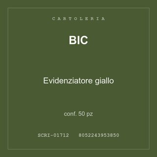 BIC Evidenziatore giallo — conf. 25 pz
