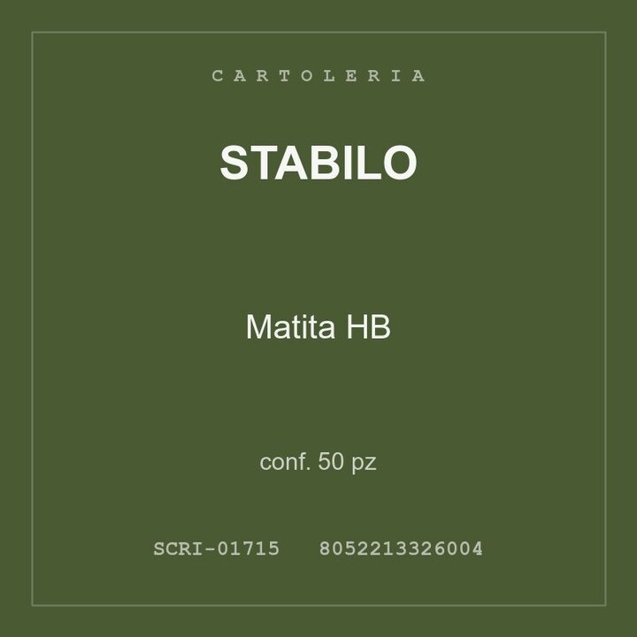 Stabilo Matita HB — conf. 50 pz