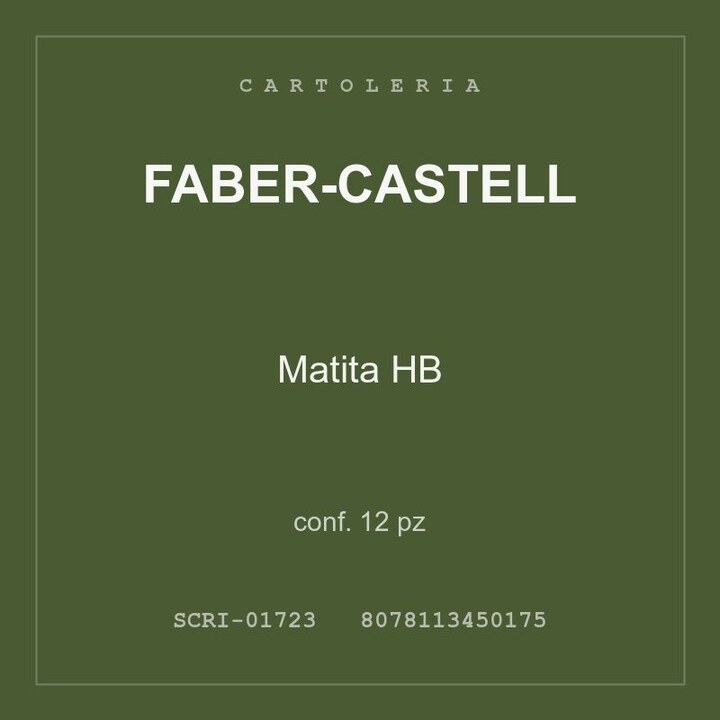 Faber-Castell Matita HB — conf. 6 pz