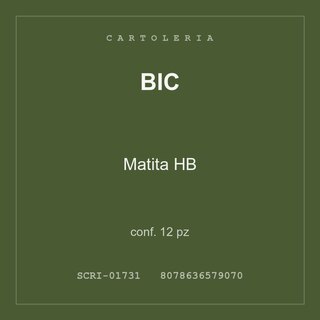 BIC Matita HB — conf. 12 pz