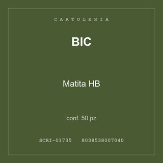BIC Matita HB — conf. 50 pz