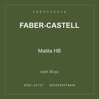 Faber-Castell Matita HB — conf. 25 pz