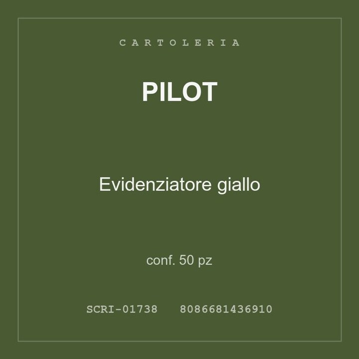 Pilot Evidenziatore giallo — conf. 100 pz