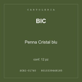 BIC Penna Cristal blu — conf. 6 pz