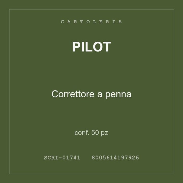 Pilot Correttore a penna — conf. 50 pz