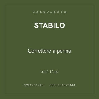 Stabilo Correttore a penna — conf. 12 pz