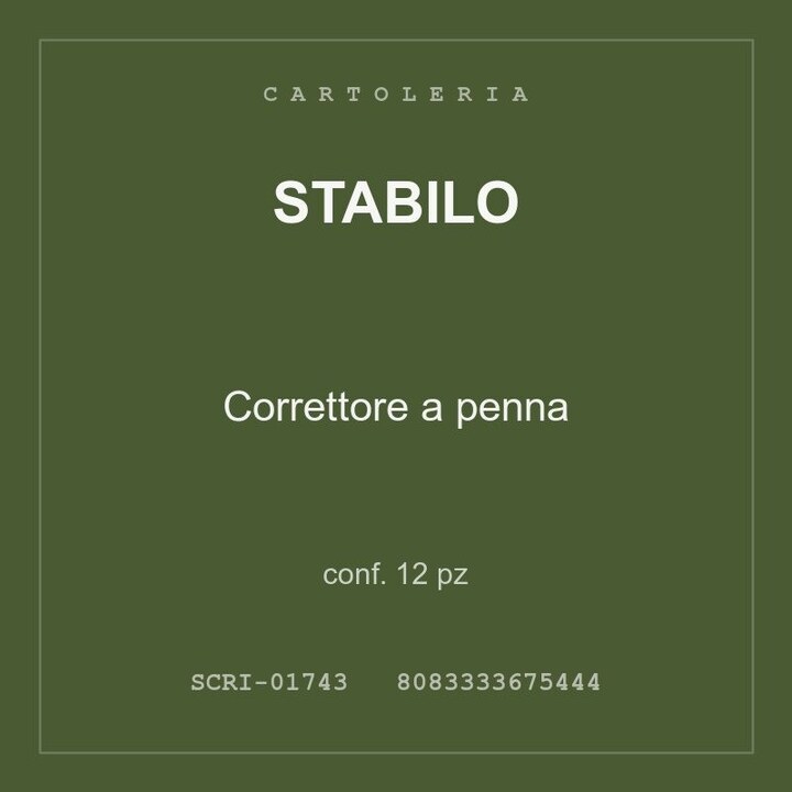 Stabilo Correttore a penna — conf. 12 pz