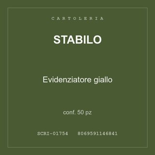 Stabilo Evidenziatore giallo — conf. 300 pz