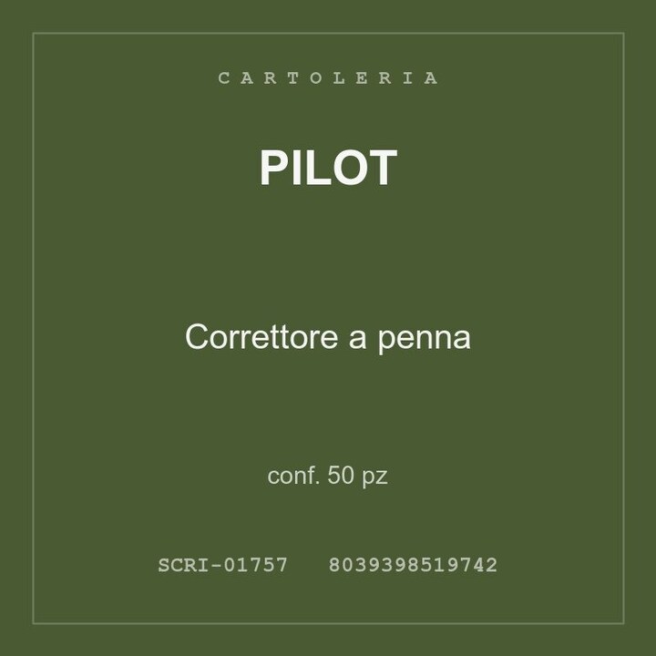 Pilot Correttore a penna — conf. 25 pz