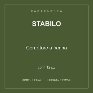 Stabilo Correttore a penna — conf. 6 pz