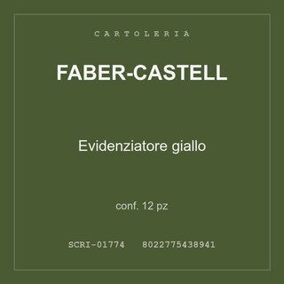 Faber-Castell Evidenziatore giallo — conf. 3 pz
