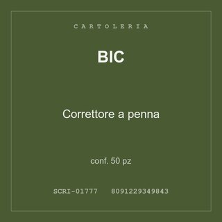 BIC Correttore a penna — conf. 50 pz